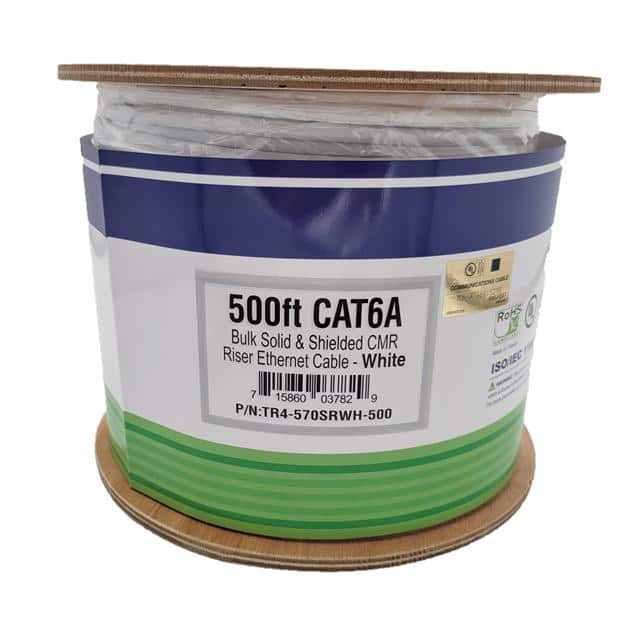 TR4-570SRWH-500 CABLE CAT6A 8COND 23AWG WHT 500'