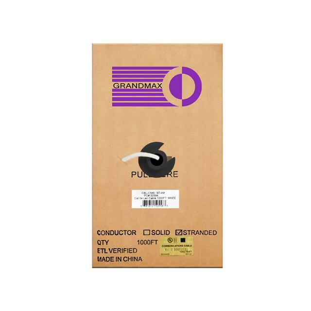 CBL-C58E-WT-AM CABLE CAT5E 8CON 24AWG WHT 1000'