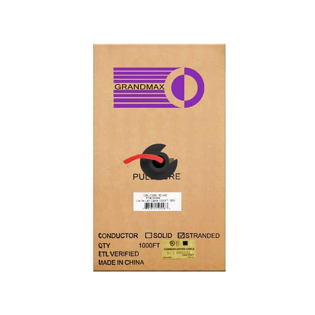 CBL-C58E-RD-AM CABLE CAT5E 8CON 24AWG RED 1000'