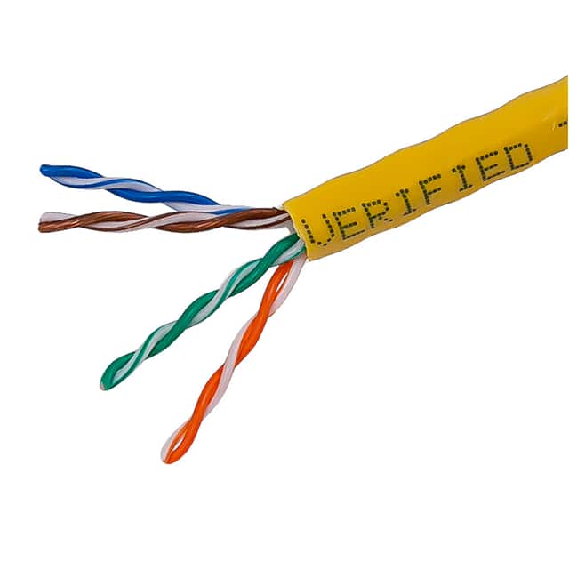 CAT5511000Y CABLE CAT5E 8COND 24AWG YL 1000'
