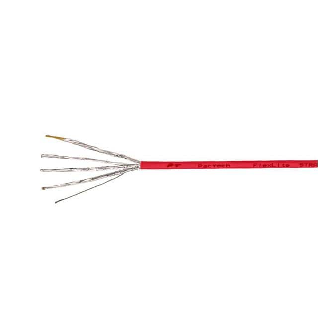 PGS-FL6A8-21ST341R1 CABLE 8COND 28AWG RED SHLD 1000'