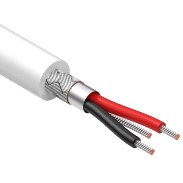 30-01006 CABLE 2CON 22AWG WHT SHLD 502'
