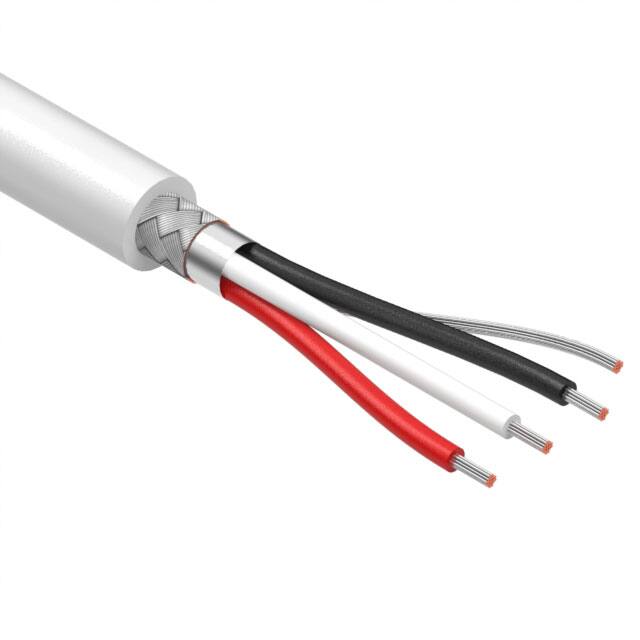 30-01018 CABLE 3CON 22AWG WHT SHLD 502'