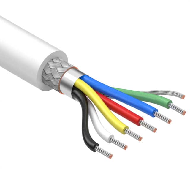 30-01050 CABLE 6CON 18AWG WHT SHLD 502'