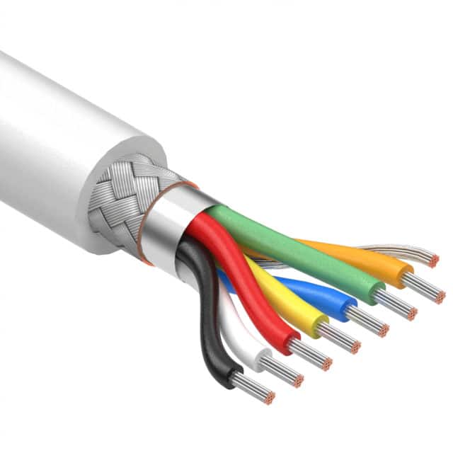 30-01068 CABLE 7CON 24AWG WHT SHLD 502'