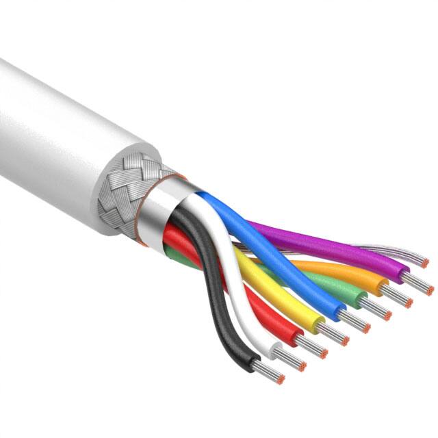 30-01076 CABLE 8CON 20AWG WHT SHLD 502'