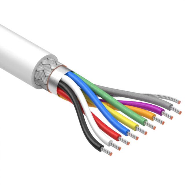 30-01096 CABLE 9CON 28AWG WHT SHLD 502'