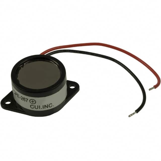 CPE-267 BUZZER PIEZO 12V 25.6MM FLANGE