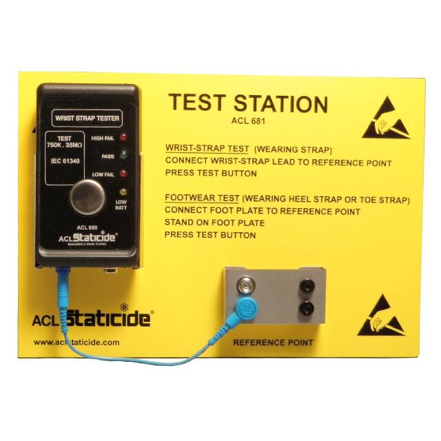 ACL 681 WRISTSTRAP TEST STATION WALL MNT