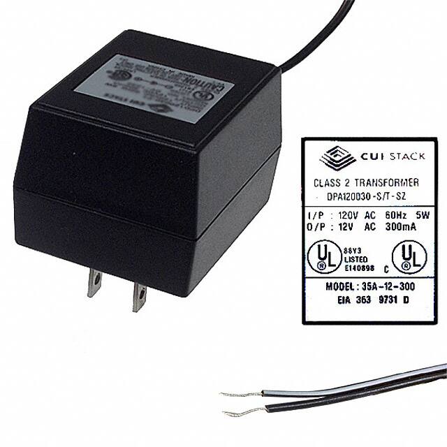 DPA120030-S/T-SZ AC/AC WALL MOUNT ADAPTER 12V 4W