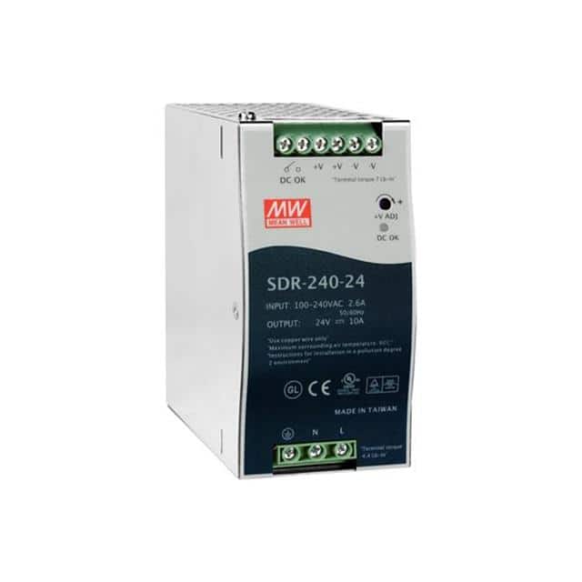 SDR-240-24 240 Watt Series / 24 VDC / 10.0