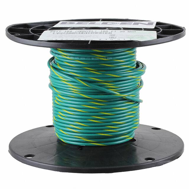 8916 189100 HOOK-UP STRND 14AWG GRN/YLW 100'