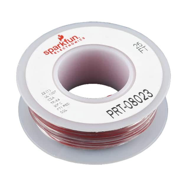 PRT-08023 HOOK-UP SOLID 22AWG RED 25'