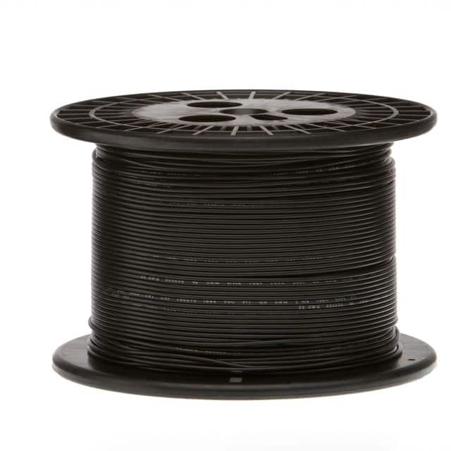 14UL1007SLDBLA500 HOOK-UP SOLID 14AWG BLACK 500'