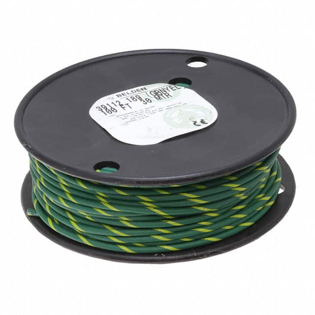 39112 189100 HOOK-UP STRND 12AWG GRN/YLW 100'