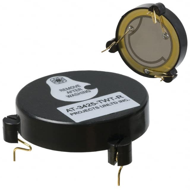 AT-3425-TWT-R BUZZER PIEZO 12V 33.6MM TH