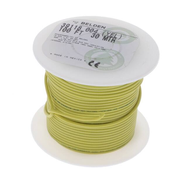 39118 004100 HOOK-UP STRND 18AWG YELLOW 100'