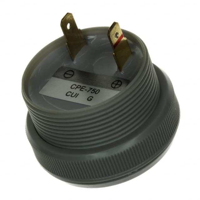 CPE-750 BUZZER PIEZO 12V 37.8MM PNL MNT