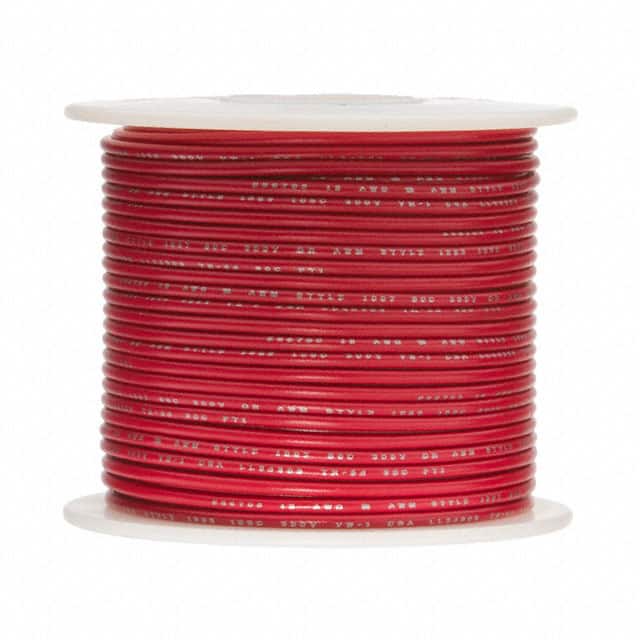18STRREDGXL100 HOOK-UP STRND 18AWG 60V RED 100'