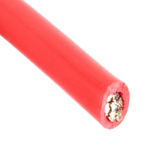 9908 002100 HOOK-UP STRND 8AWG 600V RED 100'