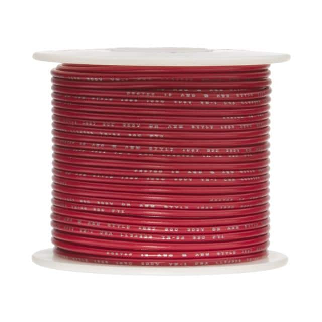 28UL1061STRRED100 #28 UL1061 300V WIRE RED 100'