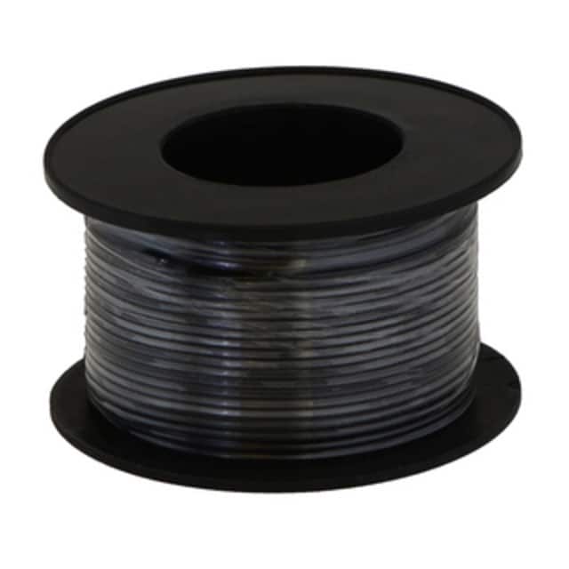 2640 HOOK-UP STRND 22AWG 300V BLK 50'