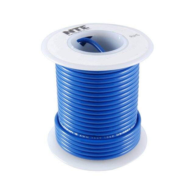 WH18-06-25 HOOK-UP 18AWG 300V BLUE 25'