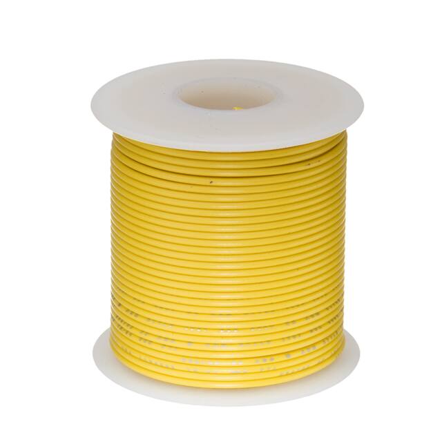 20UL1015STRYEL25 HOOK-UP STRND 20AWG YELLOW 25'