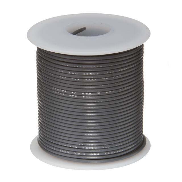 16UL1007SLDGRA25 HOOK-UP SOLID 16AWG 300V GRY 25'
