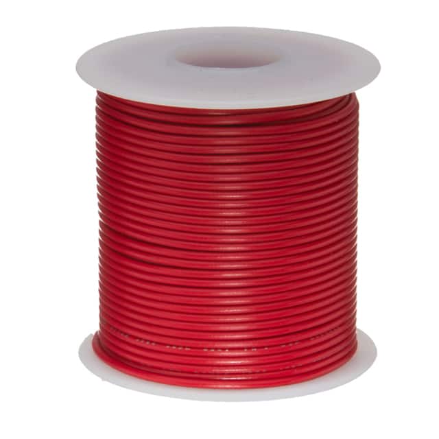 24UL1007SLDRED HOOK-UP SOLID 24AWG RED 100'