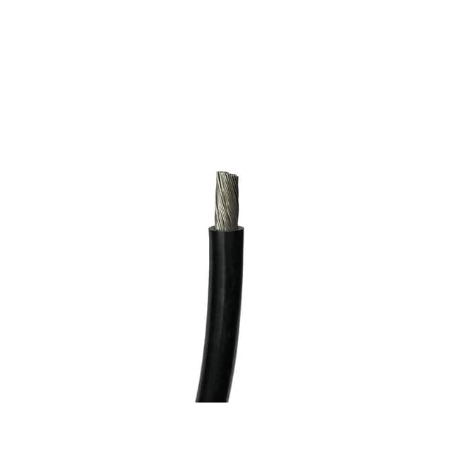 1283/02T133BLA60 HOOK-UP STRND 2AWG BLACK 5'