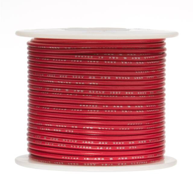 20UL1015STRRED HOOK-UP STRND 20AWG RED 100'