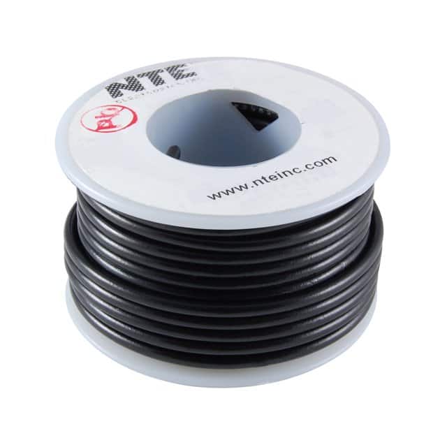 WT22-00-25 HOOK-UP 22AWG 600V BLACK 25'