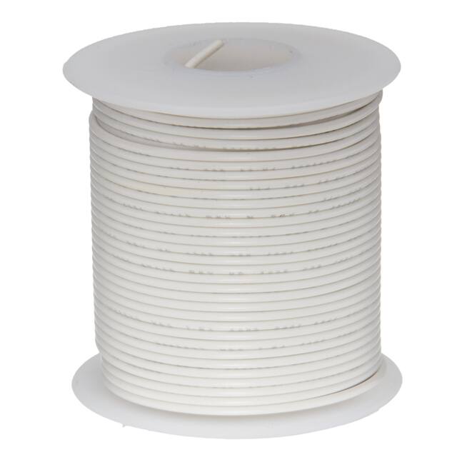24PTFESTRWHI25 HOOK-UP STRND 24AWG WHITE 25'