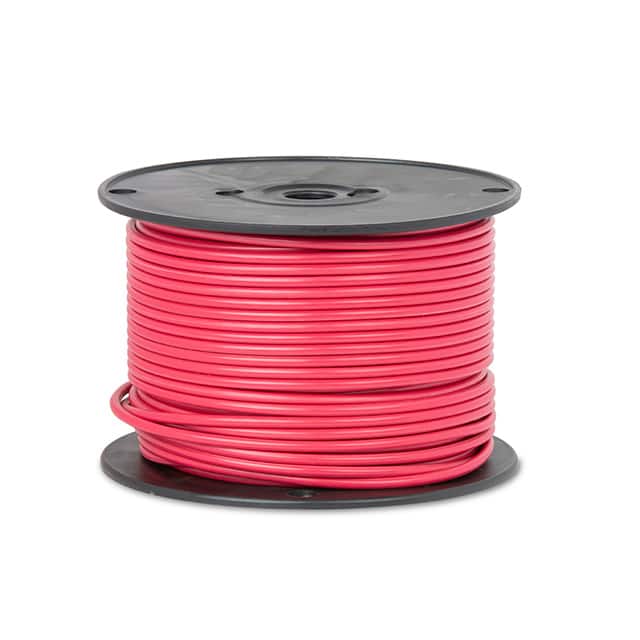 8STRREDGPT25 HOOK-UP STRND 8AWG 60V RED 25'