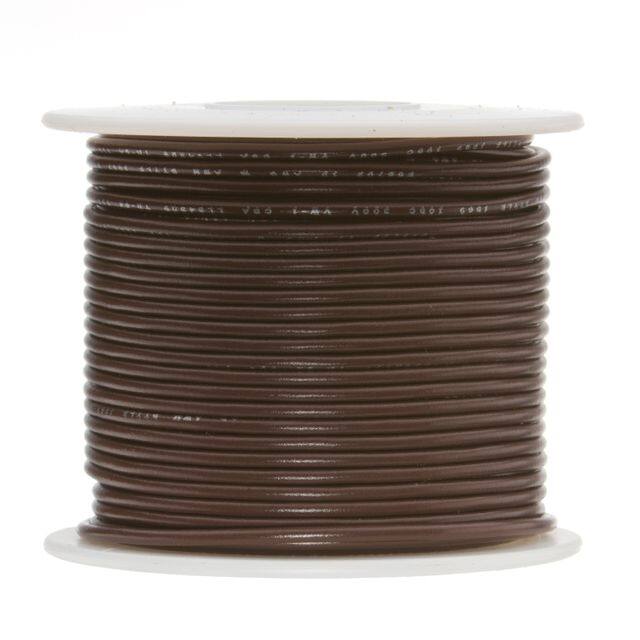 18STRBROUL1426100 HOOK-UP STRND 18AWG 60V BRN 100'