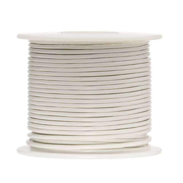 16UL1007STRWHI HOOK-UP STRND 16AWG WHT 100'