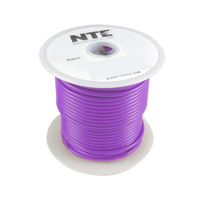 WA18-07-100 HOOK-UP 18AWG 120V VIOLET 100'