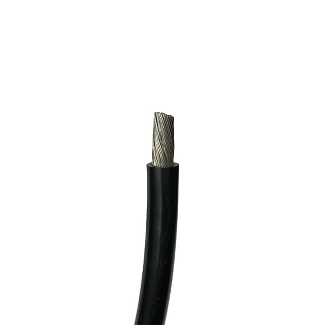 1283/04T133BLA60 HOOK-UP STRND 4AWG BLACK 5'