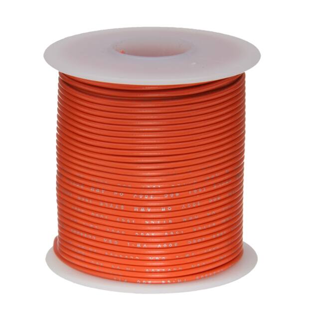 18PTFESTRORA25 HOOK-UP STRND 18AWG ORANGE 25'