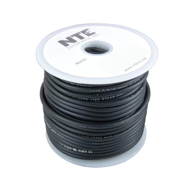 WTL18-00-50 TEST LEAD 18AWG 5000V BLACK 50'