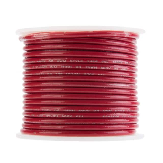 12STRREDTHHN100 HOOK-UP STRND 12AWG RED 100'