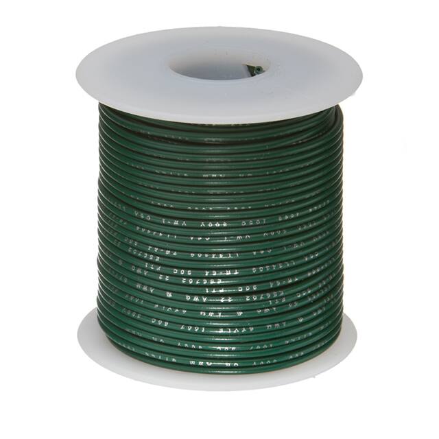 26PTFESTRGRE100 HOOK-UP STRND 26AWG GREEN 100'