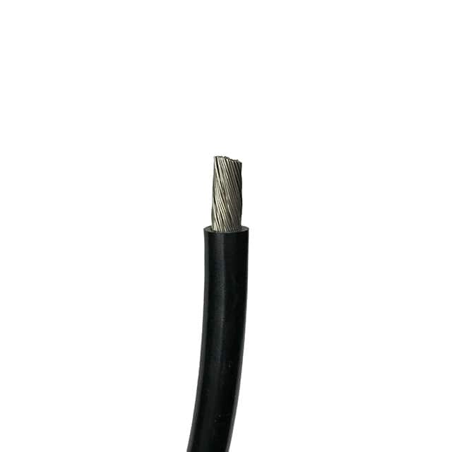 1283/04T133BLA240 HOOK-UP STRND 4AWG BLACK 20'