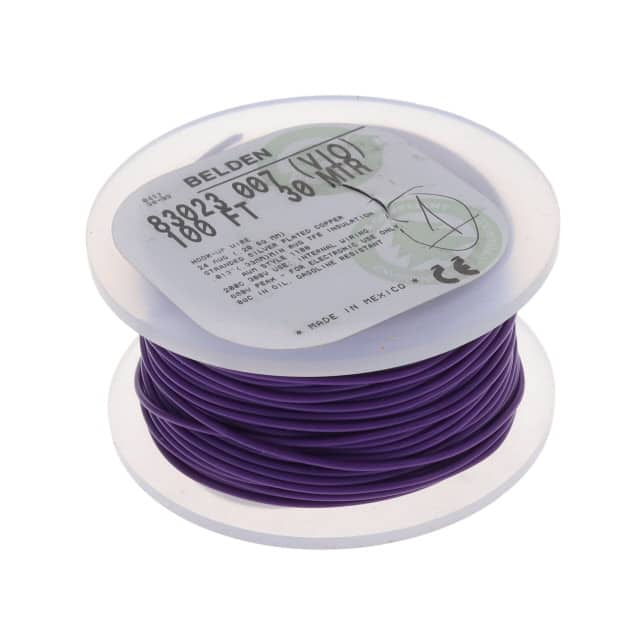 83023 007100 HOOK-UP STRND 24AWG VIO 100'