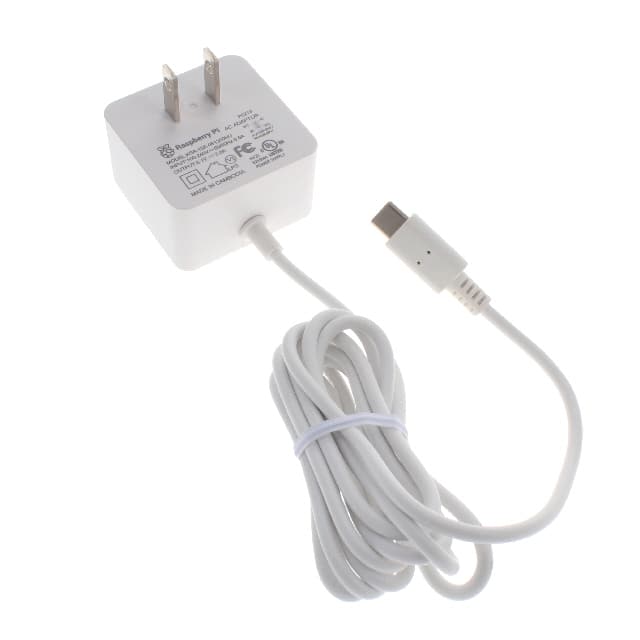 RPI USB-C POWER SUPPLY WHITE US AC/DC WALL MNT ADAPTER 5.1V 15W
