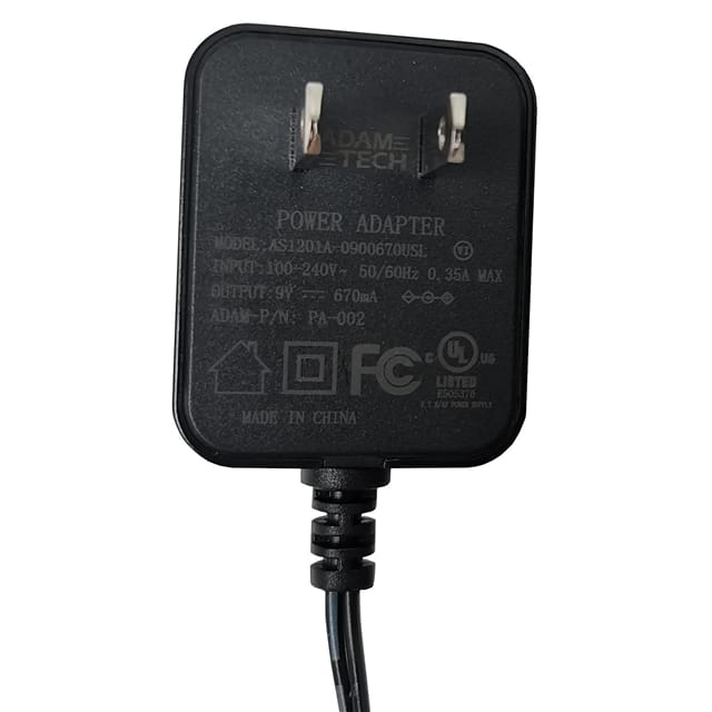 PA-002 AC/DC WALL MOUNT ADAPTER 9V