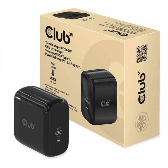 101-1537 Travel Charger PPS 65W GAN Singl