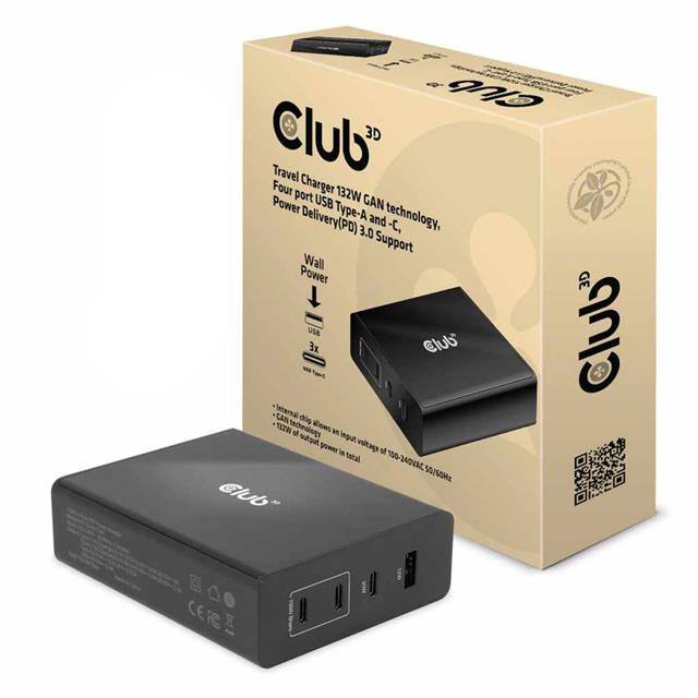 101-1538 Travel Charger 132W GAN four Por