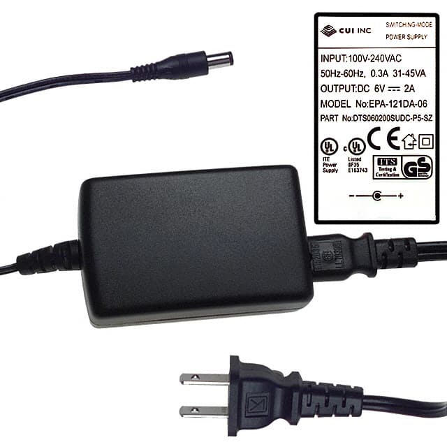 DTS060200SUDC-P5P-SZ AC/DC DESKTOP ADAPTER 6V 12W